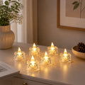 Flameless Acrylic LED Tealight Candles - Pack of 3