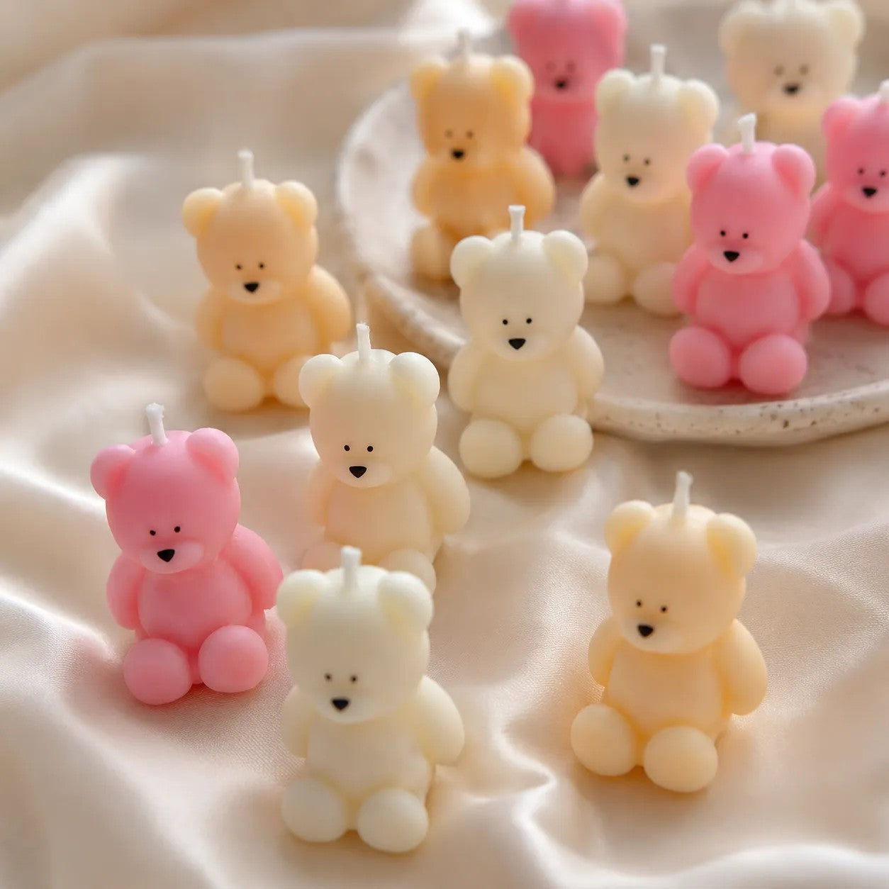 Teddy Bear Candle - Small
